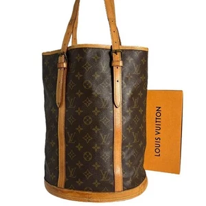 Louis Vuitton Monogram Bucket GM Tote Bag Marrone Regalo di valutazione 0518b - Foto 1 di 10