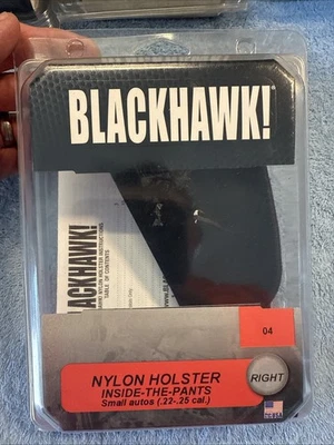 黑鹰! 尼龙 Inside The Pants 皮套,尺寸 04,右手,黑色 (73IP04BK) — 第 1/4 张图片