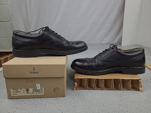 Rockport Vibram DresSports ME 3678 Negro Oxford Punta de Ala Zapatos de Vestir Talla 11 - Imagen 1 de 24