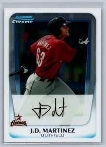 Bowman Chrome Prospect BCP92 J.D. 2011 Tarjeta de béisbol Martínez de los Astros de Houston - Imagen 1 de 2