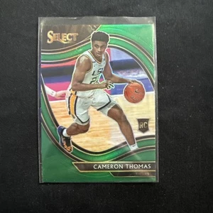 Cameron Thomas 2021 Panini Chronicles Select Green Parallel RC SP #290 Nets - Bild 1 von 2