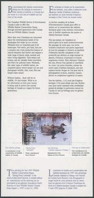 1997 年加拿大联邦 WILDLIFE 居民窟,GADWALLS,VD.#FWH13 — 第 1/2 张图片