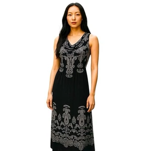 Arianna by Howard MAXI Dress, Wide Straps, Elastic Back, Size S/M Cowl Neck, - Picture 1 of 17