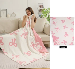 ComfyLuxe Ribbon Pattern Throw Blanket - Picture 1 of 8