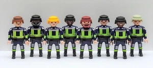 Pompier Homme Avec Spécial Ceinture Playmobil Pour Fire Sauvetage Réflecteurs - Picture 1 of 41