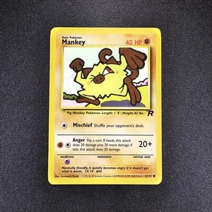 Mankey #061 Team Rocket Original Series WOTC Pokemon TCG HP - Picture 1 of 10