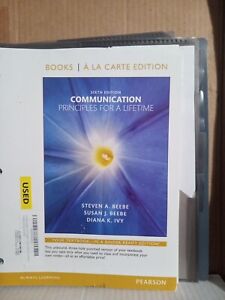 Communication: Principles for a Lifetime - 6th Edition- Books a la Carte 