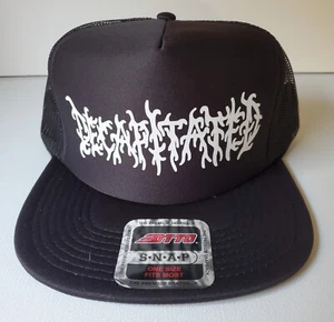 Metallkopf schwarz Death Thrash weiß enthauptet Trucker Druckknopflasche verstellbar - Bild 1 von 2