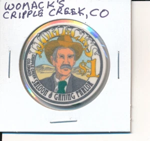 CRIPPLE CREEK COLORADO CASINO CHIP - WOMACK'S CASINO $1 - Bild 1 von 2