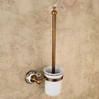 Antique Brushed Toilet Brush Holder Wall Mounted Heavy Duty Toilet Ceramic Cup