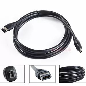 IEEE 1394b FireWire 4-pin to 6-pin Male to Male 6 PIN TO 4 PIN Cable New - Picture 1 of 10