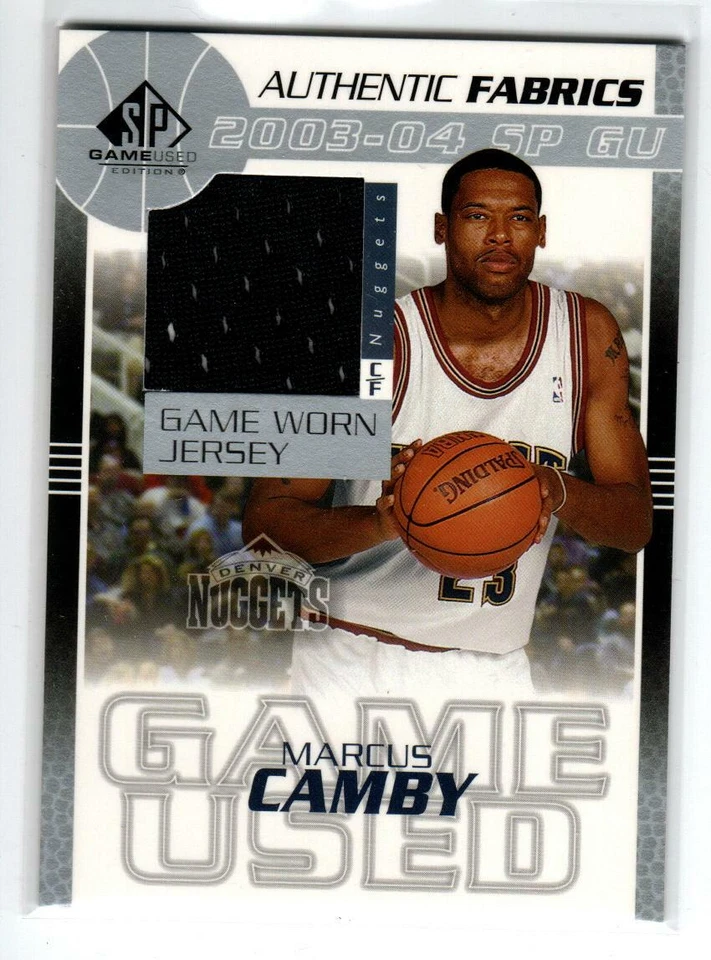 2003-04 SP Game Used Authentic Fabrics #MCJ Marcus Camby (ref 194571) - Image 1 of 1