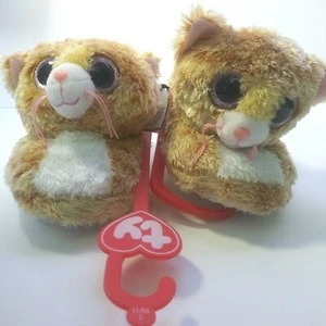NUEVAS Zapatillas Pequeñas 10-11 Niño TY Gorro Boos Tabitha Gato Tabby Gatito Ojos Rosa. - Imagen 1 de 5