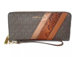 Michael Kors Jet Set Wristlet Luggage Multi Travel Continental Geldbörse Neu - Bild 1 von 11