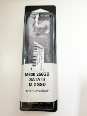 Micron M600 M.2 MTFDDAY256MBF 256GB SATA 2.5" Solid State Drive SSD NEW - Image 1 of 3