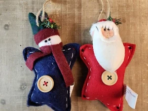 Albero di Natale in feltro Babbo Natale e Pupazzo di Neve albero di Natale addobbi decorazione negozio Jo-ann - Foto 1 di 12