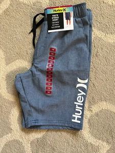 Hurley Youth Hybrid Shorts size 7/8 Navy New - Picture 1 of 3