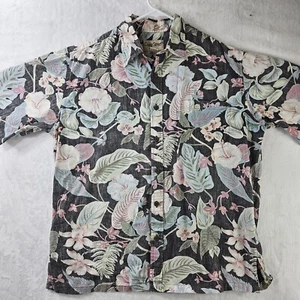 Cooke Street Honolulu Herren Hemd Größe M Knöpfe Kurzarm Hawaii Blume - Bild 1 von 7