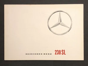 Mercedes Benz 230 SL 1963 Brochure W113 Pagoda Roadster Coupè P 1022 863 Vintage - Foto 1 di 7