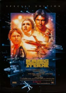 KRIEG DER STERNE - Orig.KinoPlakat A1 Filmposter -STAR WARS - gerollt - Bild 1 von 1