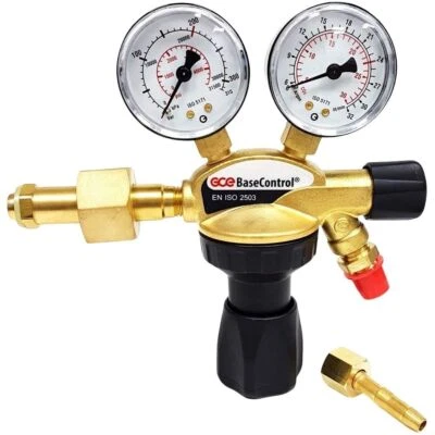 Druckminderer Argon CO2 200 bar Schutzgas Manometer MAG WIG +Tülle/Mutter Regler - Bild 1 von 2