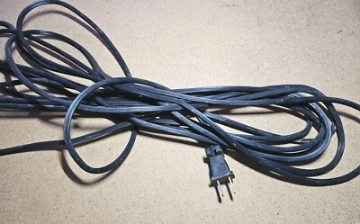 2 провода 18AWG AC настенный черный сменный шнур питания для пылесоса кондиционера - Изображение 1 из 4