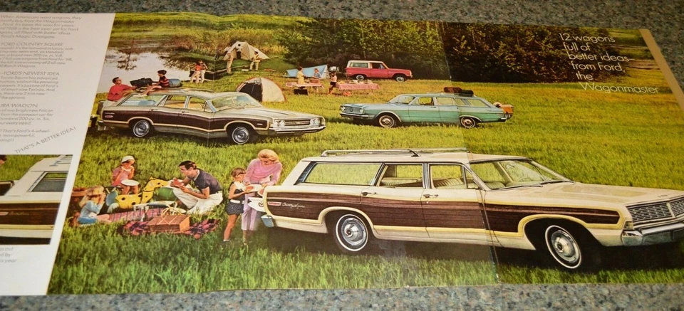 1968 FORD TORINO-LTD COUNTY SQUIRE-FALCON ORIGINAL LARGE ADVERTISEMENT AD 68 - Image 1 of 1