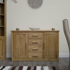 Arden solid oak home furniture large storage sideboard living room