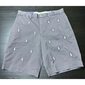 Polo Ralph Lauren Herren Stretch Classic Fit Grau All Over Ponys Gr. 30 Neu - Bild 1 von 6