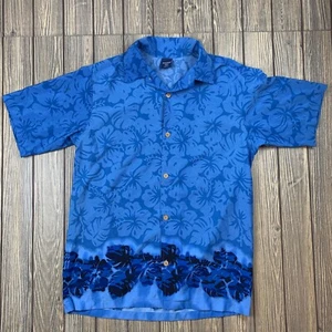 sideout mens large short sleeve full button up collared shirt floral print - Picture 1 of 5