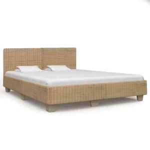 Bettrahmen Handgewebt Echtes Rattan 180×200 cm - Bild 1 von 7