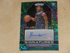 2022-23 Panini Prizm Signatures Choice Green Prizm Auto Kennedy Chandler 4/8 RC