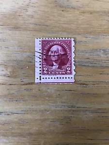 Vintage 1932 George Washington USA 2 Cent Stamp Corner - Bild 1 von 3