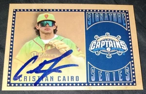 Cristian Cairo Signed 2022 Lake County Captains Auto Card Cleveland Guardians - Picture 1 of 1