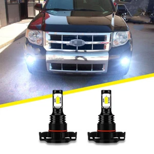 2X 6000K White LED Fog Light Bulbs Kit For Ford Escape 2008 2009 2010 2011 2012 - Picture 1 of 8