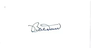 Bobby Doerr signed 3x5 index card baseball Boston Red Sox's HOF RARE COA LOOK! - Picture 1 of 1