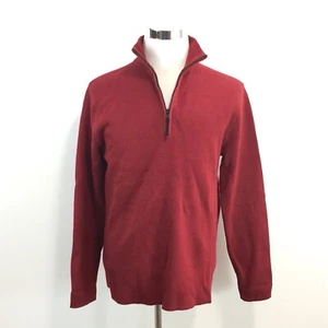 Banana Republic Herren Gr. M Wolle Baumwollmischung 1/4 Reißverschluss Pullover Maschinenwäsche & Trocknen - Bild 1 von 8