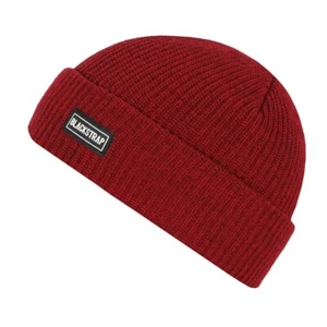 BlackStrap Classic Beanie Mid Length Cuffed Acryl Rib Knit Red Heather Neu - Bild 1 von 1