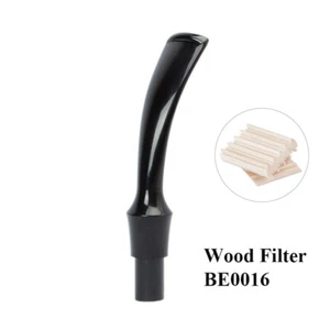 9 mm Rund Sattel Gebogen Stiel Mundstück Ersatz für Tabakpfeife Holzfilter - Bild 1 von 6