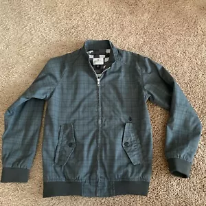 Volcom Stone Men’s Size Small Bomber Jacket Gray & Black-EUC - Picture 1 of 7
