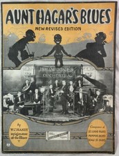 Scarce W.C. Handy Sheet Music 1922 Aunt Hagar's Blues Jaz Isham Jones