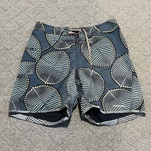 Patagonia Boardshorts Herren Gr. 35 blau geometrisch gefüttert Kordelzug Schwimmen Outdoor - Bild 1 von 11