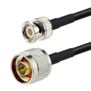 N Type male to BNC plug male RF Pigtail Jumper Cable RG58 60cm for WiFi Antenna - Picture 1 of 3