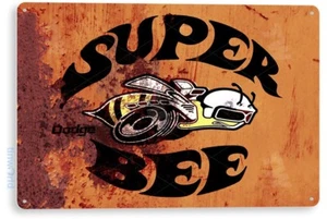 Dodge Super Bee Hot Rod Muscle Car Auto Garage Rustic Sign Decor Tin Sign B348 - Bild 1 von 3