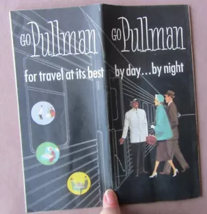 c1956 Pullman Brochure Train * Go Pullman Illustrated Accommodations Color 23p - Picture 1 of 12