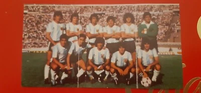 ARGENTINA SELECCIÓN MARADONA BOCA JUNIOR ROOKIE 1981 MUNDIAL 82 CARD TRIPTICO - Imagen 1 de 3
