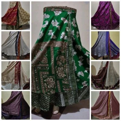 Juego de 20 piezas 100 % seda mujer delantal lote al por mayor falda larga mágica envolvente playa Foto 1 de 4