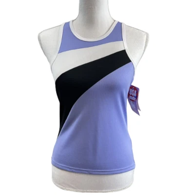 Camiseta sin mangas Bellwether Cyclewear para mujer M Vision - lila/negro/blanco nueva con etiquetas Foto 1 de 4