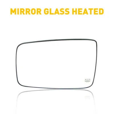 New Mirror Glass For 2011-2022 Ram 1500 2011-2018 Ram 2500 Driver Side Heated - Image 1 of 4