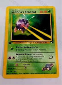 Pokémon Gym Heroes 1st Edition 34/132 "Sabrina's Venonat" NMint-Mint - Picture 1 of 2
